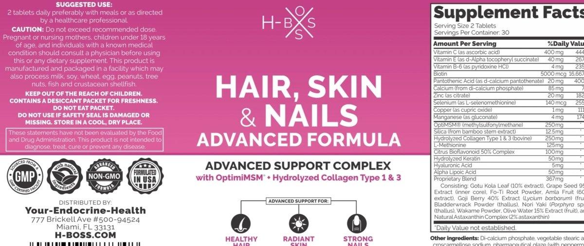 HAIR, SKIN & NAILS ADVANCED - BossWe