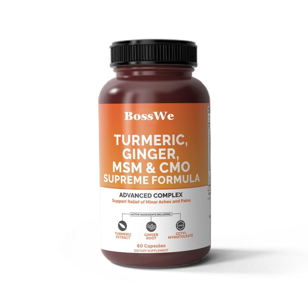 TURMERIC, GINGER, MSM & CMO SUPREME - BossWe