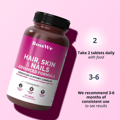 HAIR, SKIN & NAILS ADVANCED 1 Bottle - BossWe